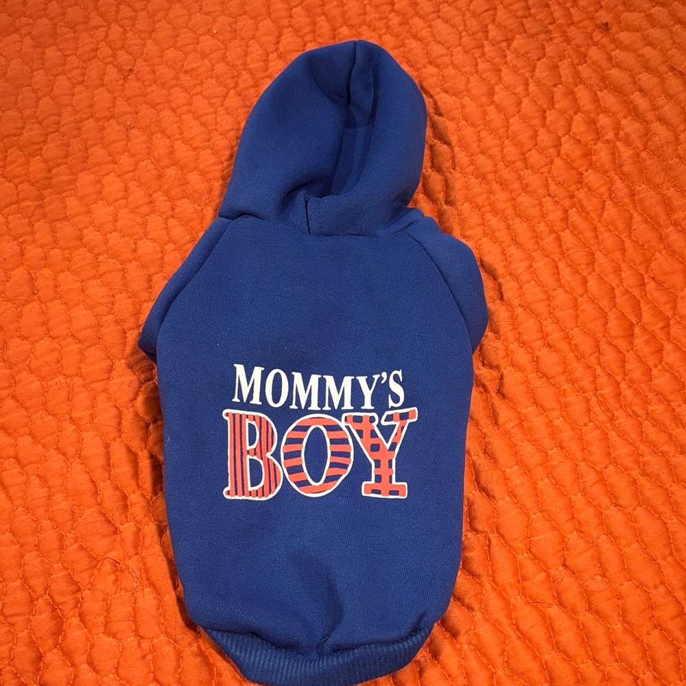 Blue dog hoodie - Mommy's Boy
